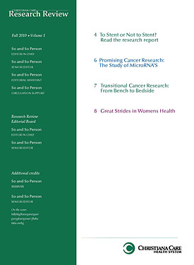 Christiana Care Research Magazine